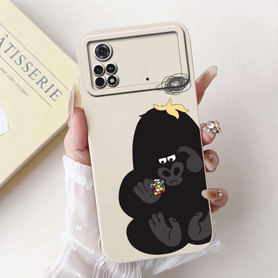 For Xiaomi Poco M4 Pro 4G Case PocoM4 5G Cute Panda Cartoon Cover Soft TPU Phone Case For Xiaomi Poco X4 Pro PocoM4 Pro 5G Shell