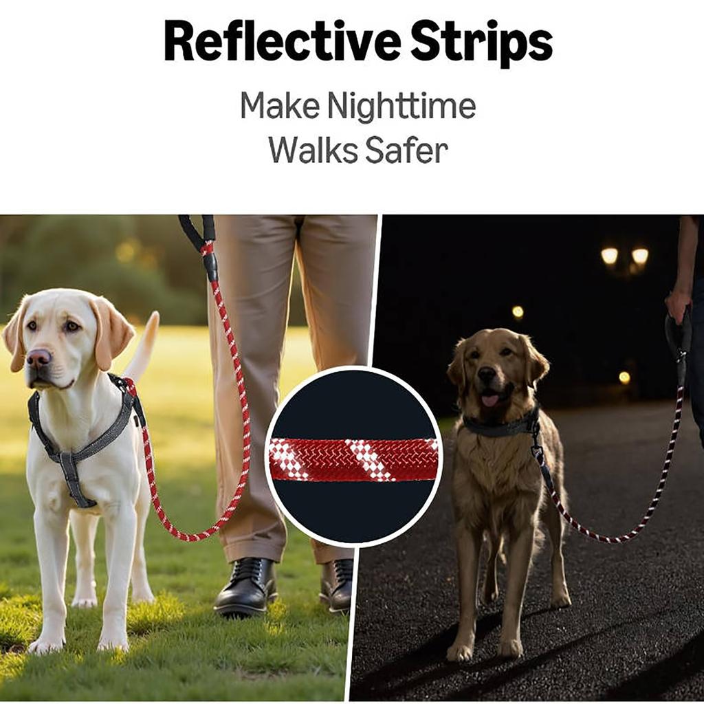Coleira para Animal de Estimação Refletora à Prova de Explosão Corrente para Cachorro Coleira para Passeio de Cachorro Coleira para Cachorro de Porte Grande e Médio