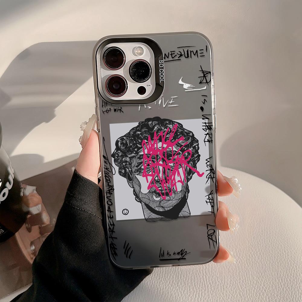 Painted Phone Case for iPhone 11 14 15 16 iPhone 17 11 12 13 for 17 14 15 16 Pro14 15 16 Pro Max for Samsung S25 Ultra S24 S25 A36 A56 A16 Hard Cover