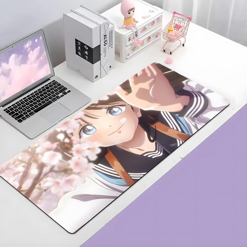 Cute Fresh Anime AAkebis Sailor Uniform Mouse Pad Large Gaming Mousepad With Thick Stitched Edge NonSlip Desk Mat