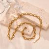 Stainless Steel Jewelry Chain Necklace For Women Retro Street Trend Wedding Birthday Party Mom Girlfriend Valentine's Day Gift