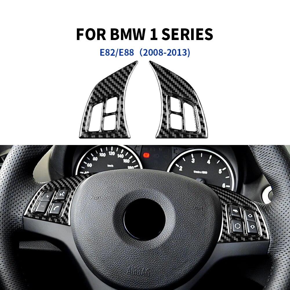 

Наклейка для BMW 1 серии E82 E88 2008-2013, аксессуары из углеродного волокна, автомобильная автоматическая специальная внутренняя отделка, наклейка, Стайлинг Button Black
