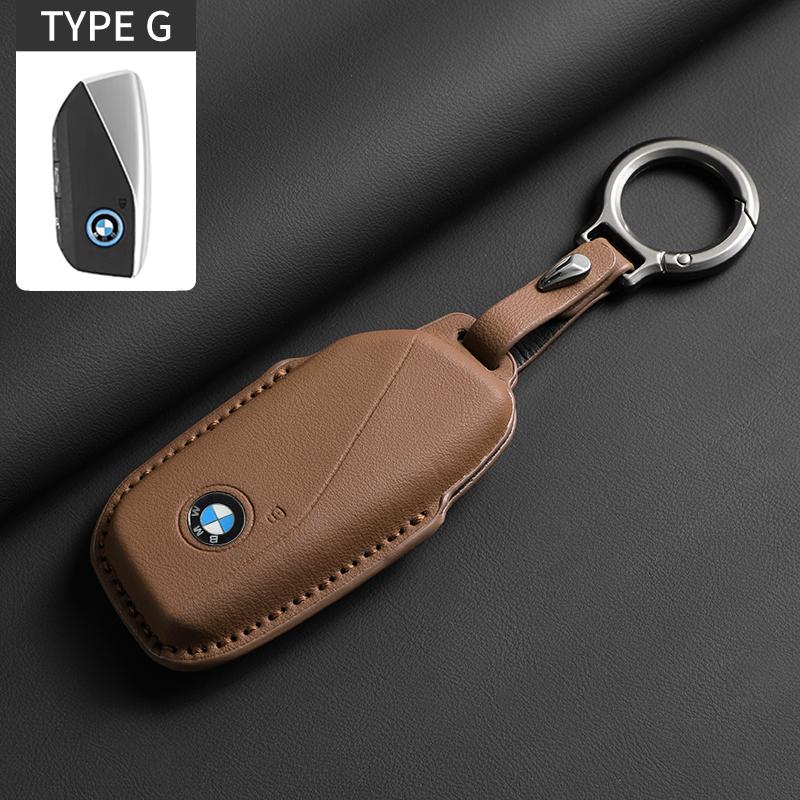 Heiß 2025 Mode Vollklapp Leder Auto Schlüsselhülle Schlüsselanhänger Schlüssel Schutzhülle Für BMW 7er Serie G07 G09 G70 G81 XM U06 M3 2023 X1 X7 iX i7 I2