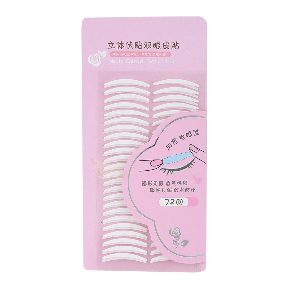 72 Pairs Double Eyelid Tape Adhesive Eyelid Sticker Makeup Tool (Wide Type)