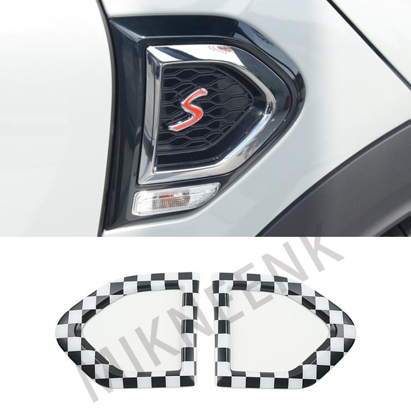 BGB1 For MINI Cooper S SD Countryman F60 Car Fender Turn Signal Exterior Light Covers Sticker Auto Accessories