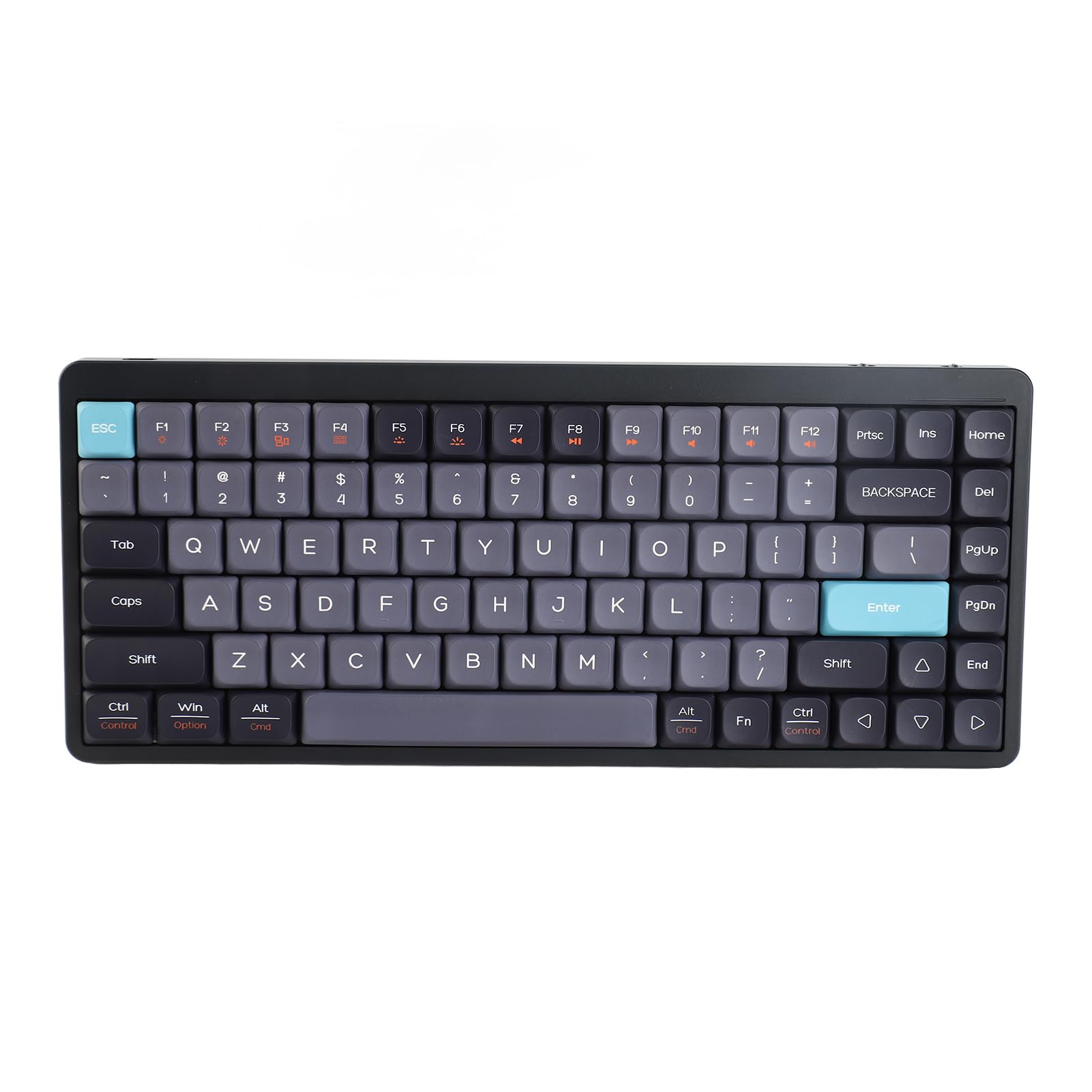 

HEIYE Keyboard Cordless Mechanical Keyboard 84 Keys 3 Connections Low Profile Layout Keyboard 15 Light Effects 5 Brightness Levels for Tablets Laptops