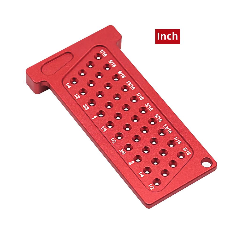 Woodworking Metric/Inch T-Square Hole Scribing Pocket Ruler Line Drawing Marking Gauge Carpenter Right Angle Protractor Layout