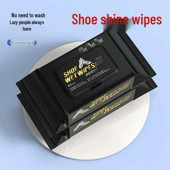 Leather & Sports Shoe Cleaning and Whitening Wipes - No-Wash Stain Remover for White Shoes