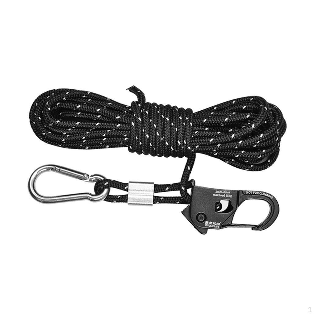 4mm Tent Guy Rope with Easy Locking System for Outdoor Adventures