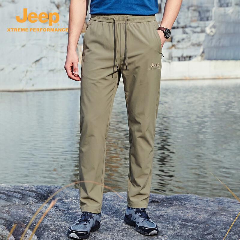 JEEP Men s Cool-Feel Commuter Sport Casual Summer Trousers 2XL