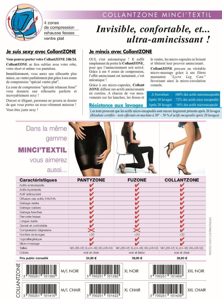 MinciTextil Textile Intelligent Slimming Tights - TightsZone Black XL(46-48)