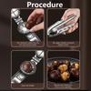 Chestnut Crackers With Protective Finger Sleeve Portable Nut Crackers Set Stainless Steel Chestnuts Opener for Elderly