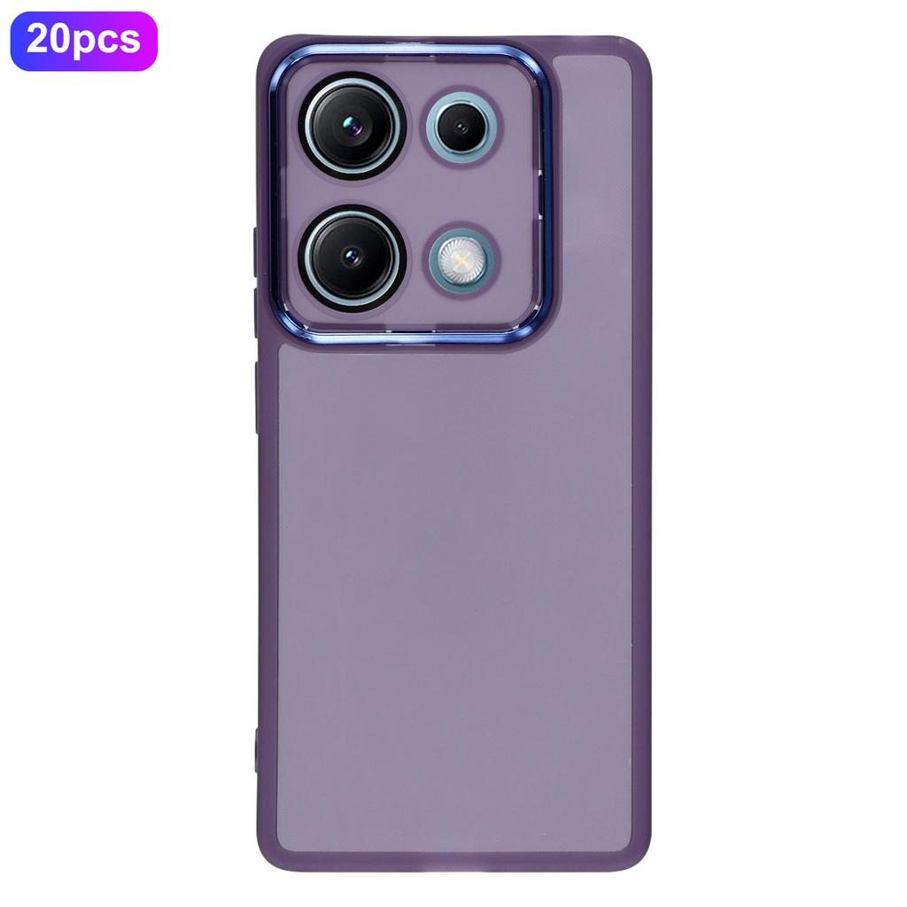 Bulk Purchasing 20Pcs For Xiaomi Redmi Note 14S 4G Case Electroplated Camera Frame TPU Phone Cover Precise Cutouts