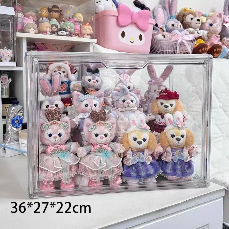 Labubu Labubu Blind Box Magnetic Storage Box Vinyl Doll Dustproof Display Rack Bubble Mate Dolls Manipulatives  Product Name: Doll Display Box