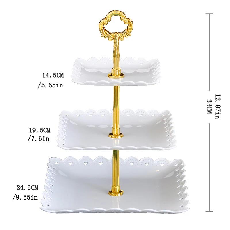 Detachable Cake Stand Plate Wedding Birthday Party Pastry Cupcake Fruit Plate Dishes and Plates Sets Ceramic Plate Sushi Rack