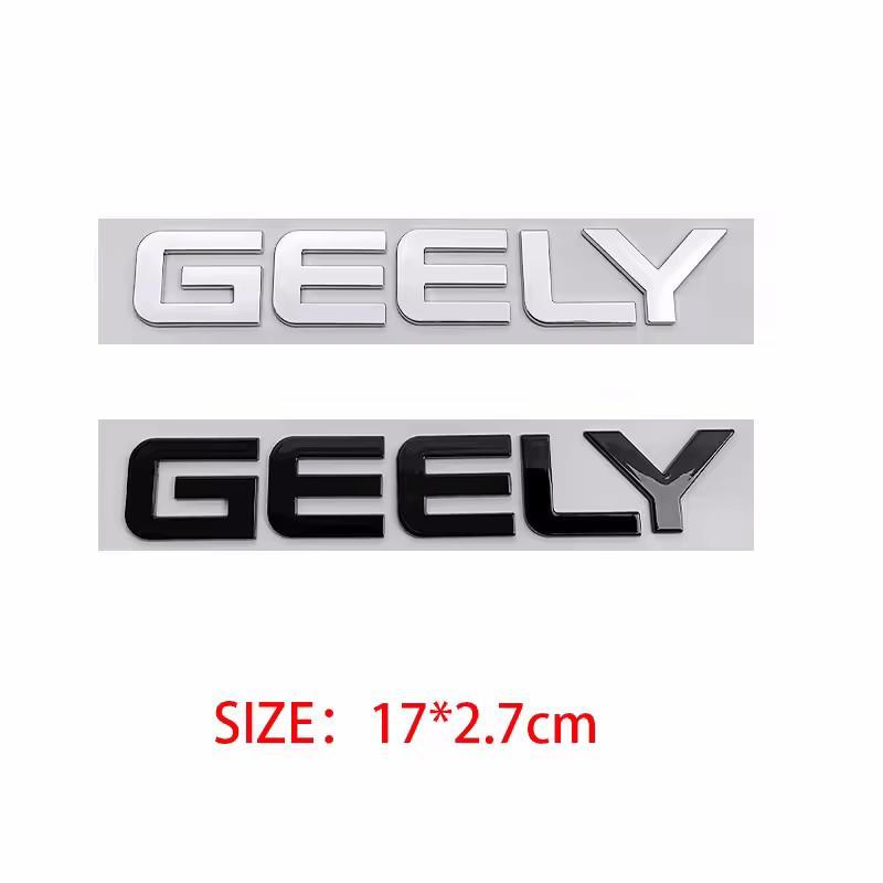 GEELY letter Label Badge trunk Car stickers for Geely Series Atlas EmgrandGT monjaro coolray modified body rear boot logo