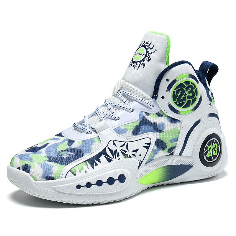 

Баскетбольные кроссовки Putian из импортной торговли, настоящие мужские кроссовки с высоким верхом, сетчатые, дышащие, легкие, износостойкие, профессиональные спортивные кроссовки с отскоком 45