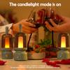 D2 Rechargeable Atmosphere Night Light Warm White Retro Lantern Candlelight Night Lamp For Beside Table Lamp Desk Kid Home Decor