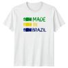 Hergestellt in Brasilien T-Shirt Brasilianisches Erbe Nationalstolz Geburtstagsgeschenk