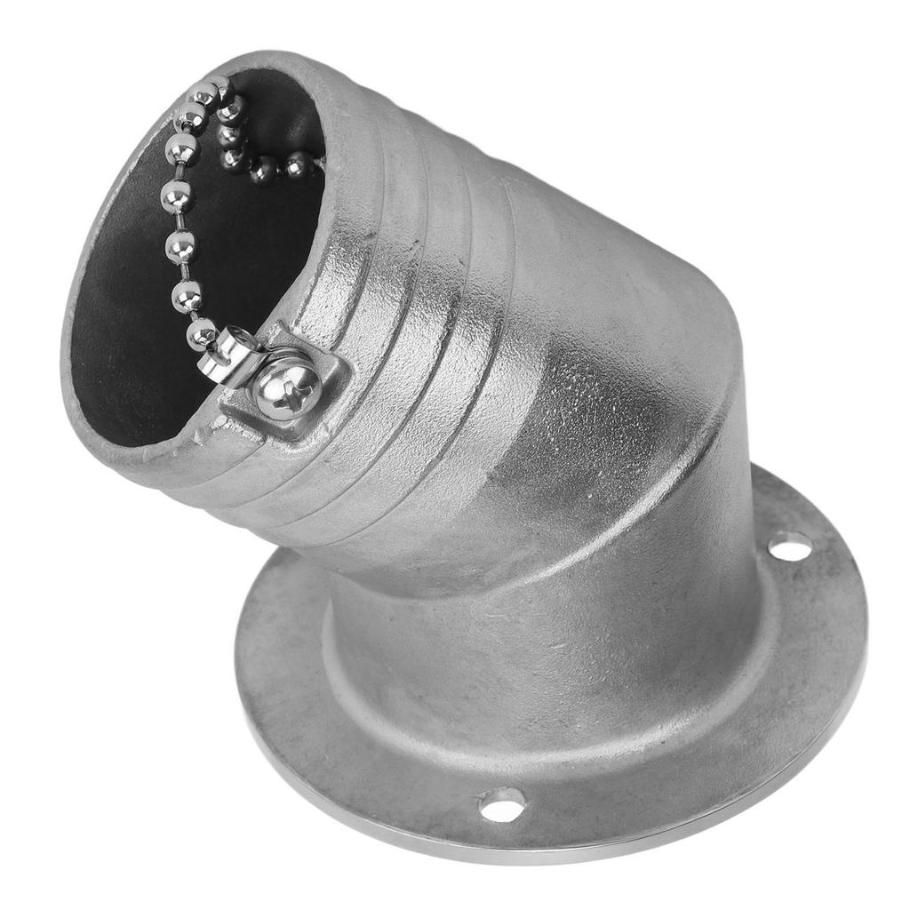 Angled Boat Deck Fill Cap 316 Stainless Steel Marine Deck Water Fuel Fill Cap for Yacht Fishing Boat Speedboat RV 2inch