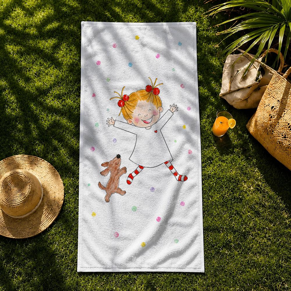 Character C-COCO-chan Towel Towel beach towel, quick drying absorbent bath towel for Swim,Gym,Camping,Outdoor hot