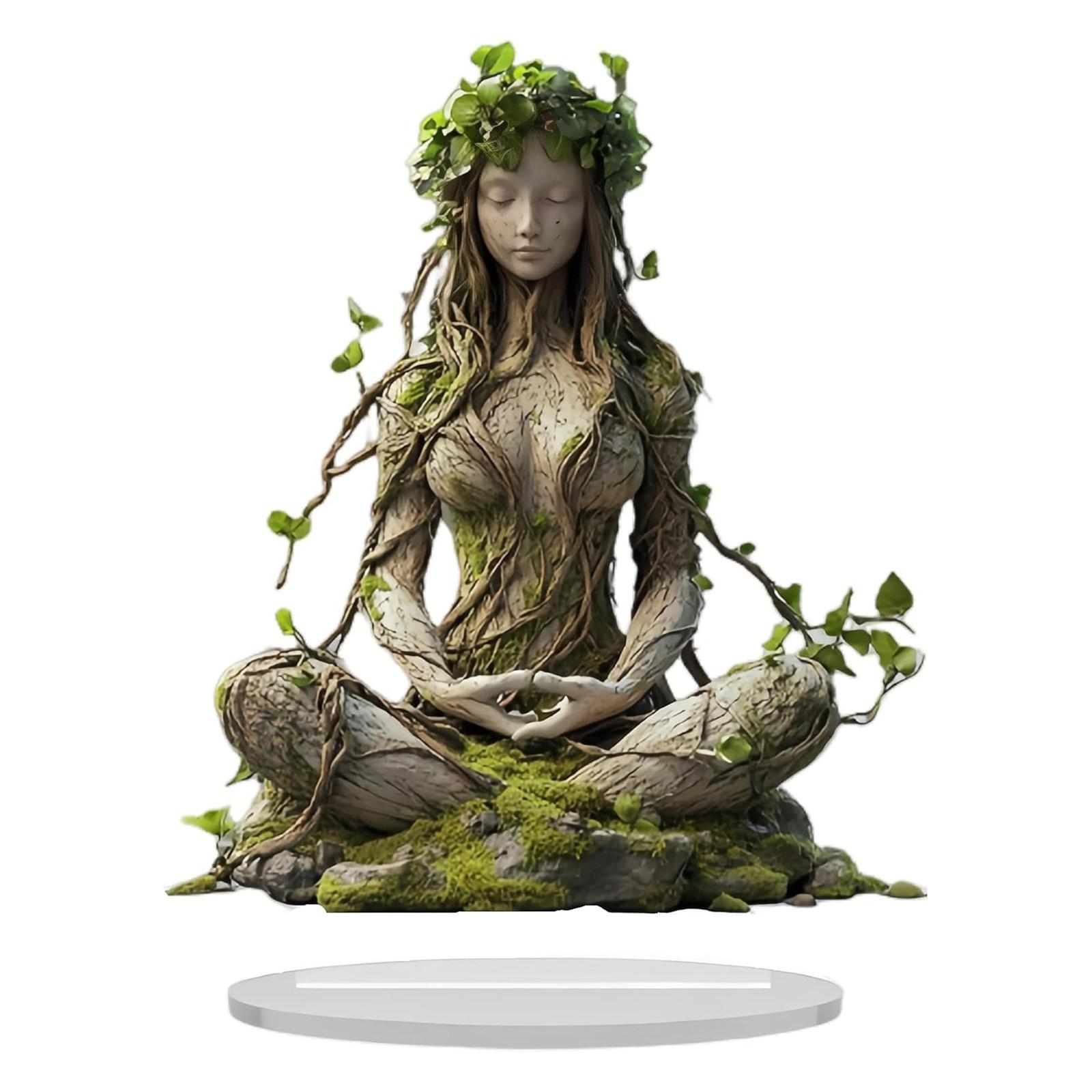 

Богемный декор для стола Акриловая табличка Декор в стиле «Природный дух» Подставка для втыкания растений Подарок для любителей растений One Size белый