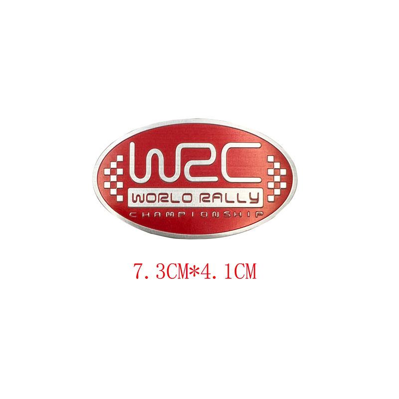 Stilism Auto din Aluminiu 3D Campionatul Mondial de Raliuri WRC Emblema Adezivă Universală Insignă Portbagaj Aripă Accesorii Auto