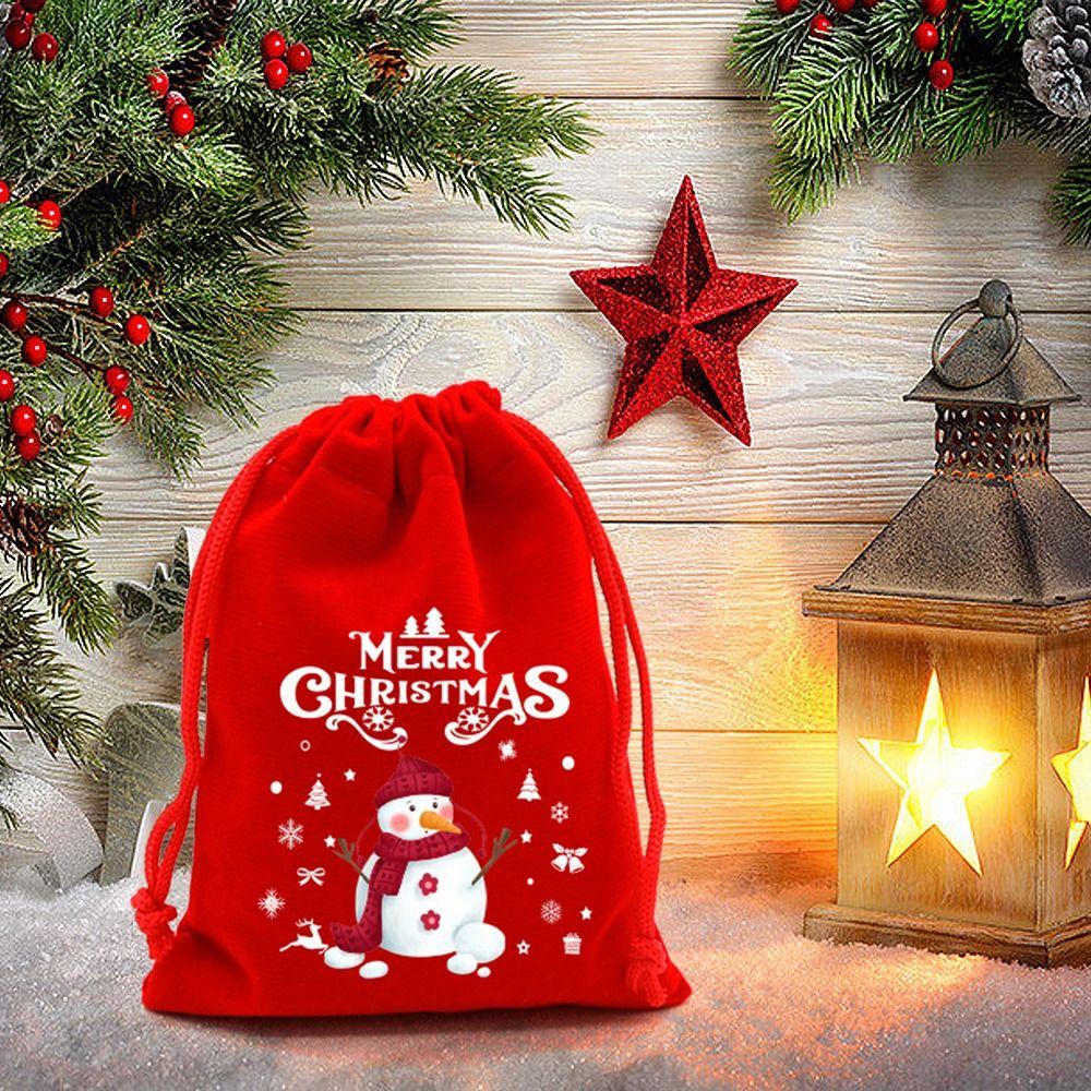 5/10pcs Red Candy Snack Gift Bag Jewelry Packaging Storage Bag  New Year 2024