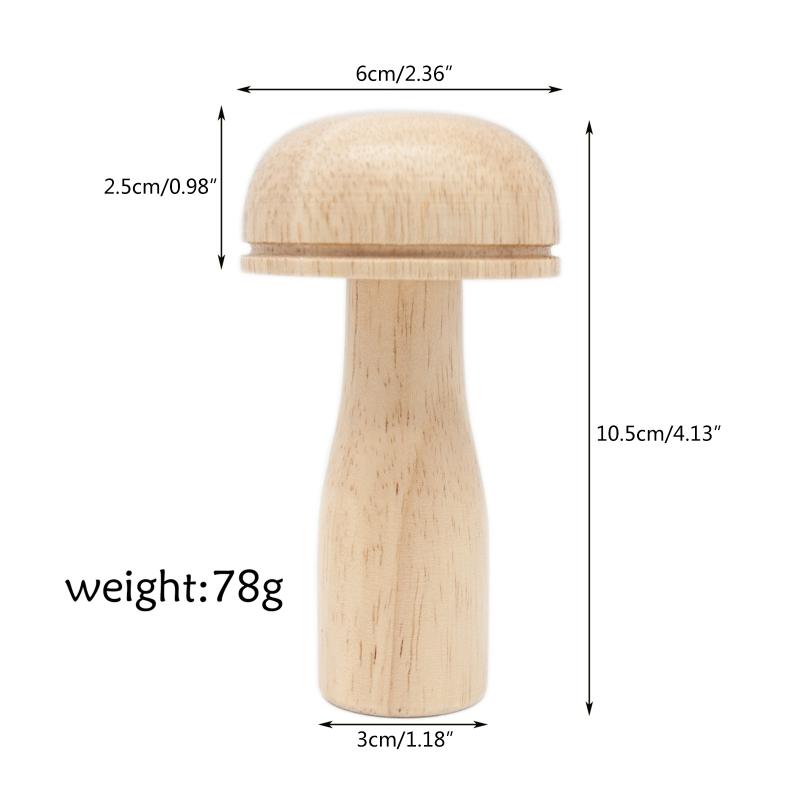 Darning Mushroom Wooden Sewing Tool Wood Darner Kit for Darning Needle Patch Holes In Clothes Pants Sweaters DIY Crafts