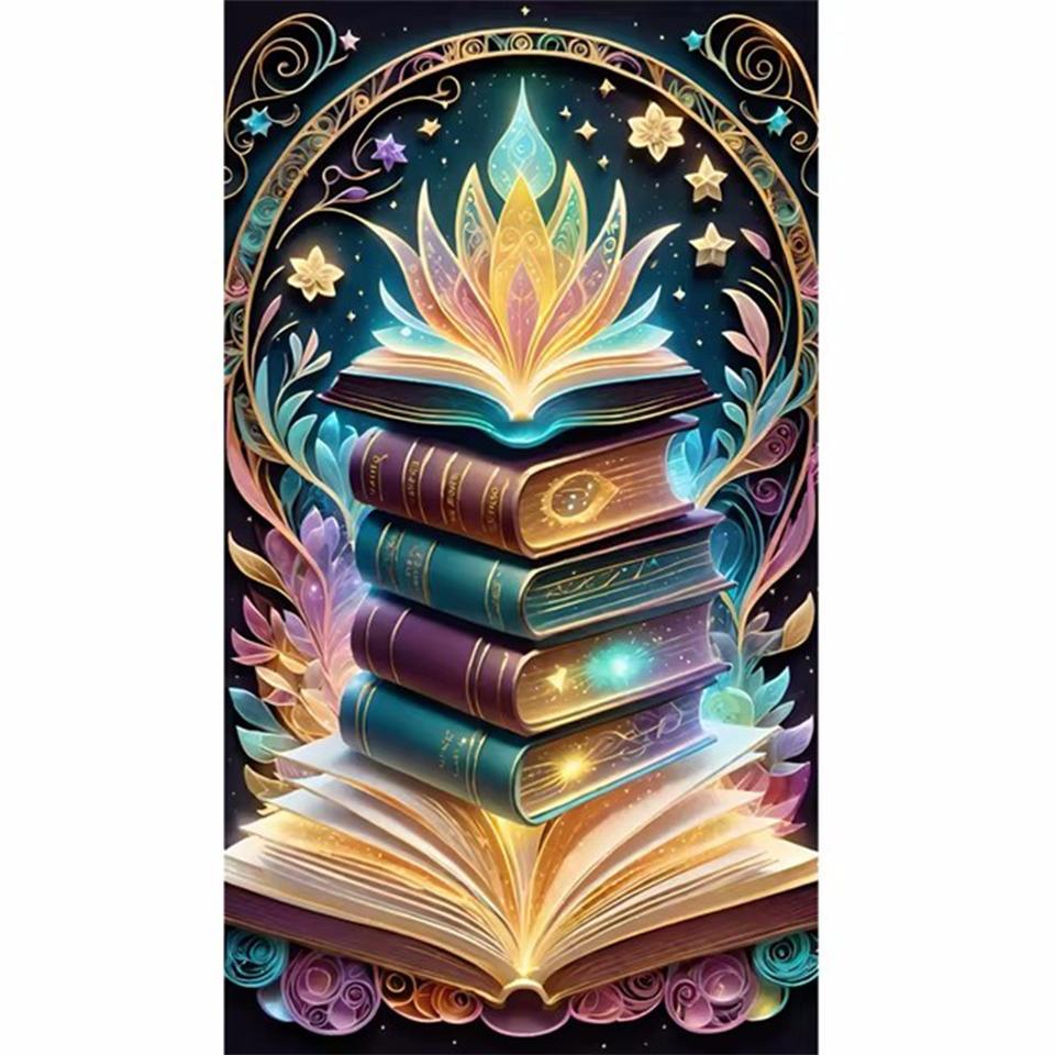 Dream Book 5DDIY Diamond Painting Landscape Diamond Embroidery Cross Embroidery Diamond Art Crystal Home Decoration