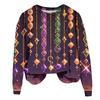 Damenmode Bedrucktes Langarm Locker Rundhals Sweatshirt Top