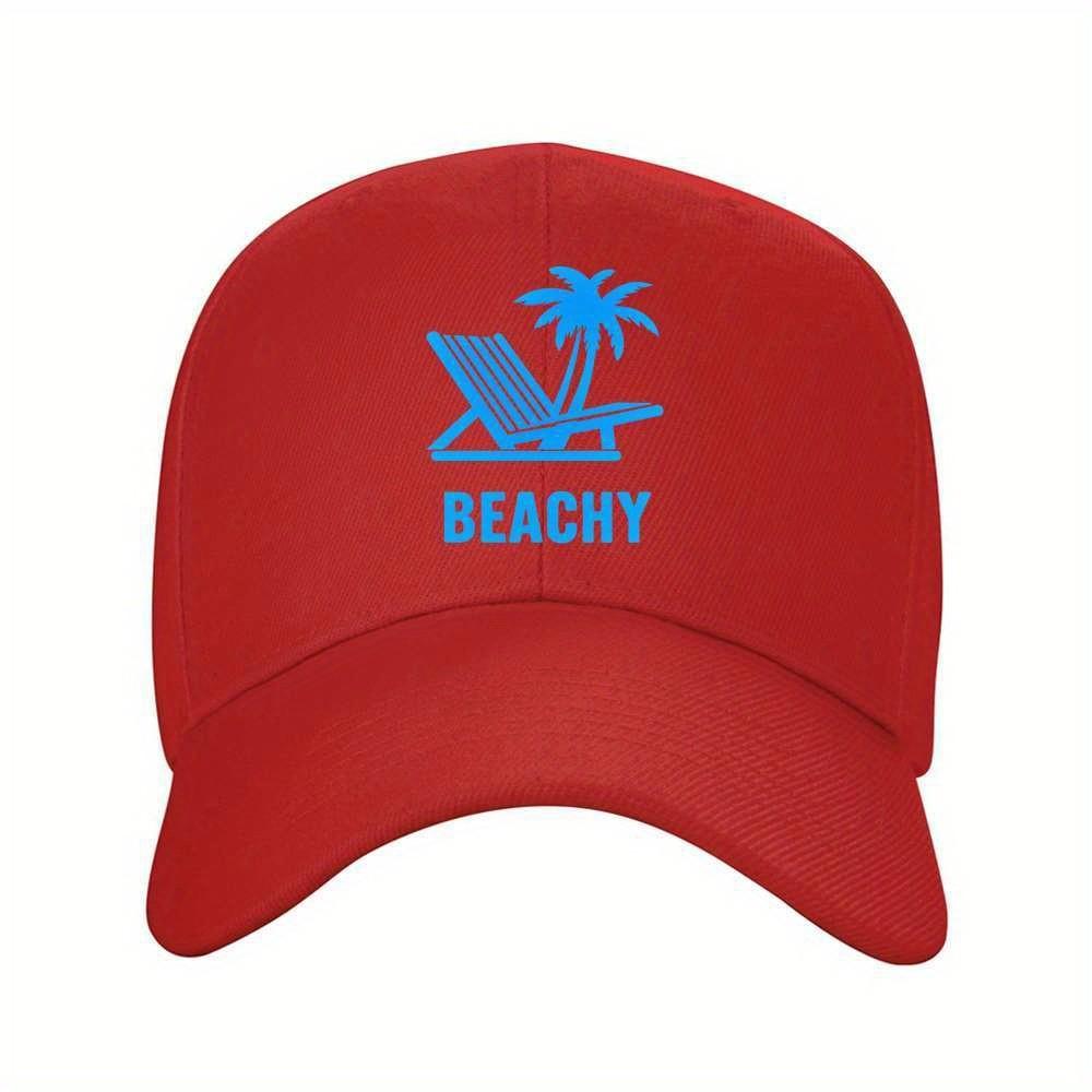 Beachy Chair Graphic Baseball Cap Unisex Adjustable Polyester Summer Outdoor Hat