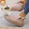 Fashion 2025 New Women Ankle Boots Retro Thickened Fluff Shoes Female Outdoor Thick Slip-on Snow Boots Women Casual Warm Non-Slip Boots
