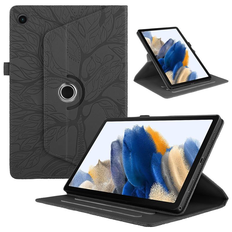 3D Emboss Tree 360 Rotating Stand Tablet Coque for Samsung Galaxy Tab A11 Plus 11inch SM-X230 SM-X236 2025 A9 Plus Tablet Cover