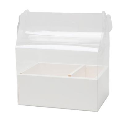 Gift Box Cake Bag with Handle Flower Storage Boxes Decor Party Favor Decorative Engagement Proposal Celebration Ceremony