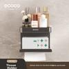 Ecocoyikeke Wall-Mounted Storage Rack, No Drilling Required, Bathroom Organizer Shelf, Hanging Tissue Holder E24151