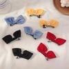 2pcs 3D Fabric Bowknot Hair Clips for Toddler Girls Princess Core Ruffled Side Clamps Non-Toxic Cute Kids Hair Accessories