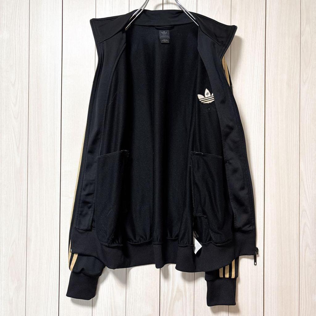 [USED] Adidas Track Jacket with Embroidered Trefoil Logo and Brushed Lining