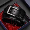 Versatile Zinc Zinc Alloy Leather Belt Texture Pin Buckle Belt Luxury Casual Waist Belt  Elderly People