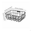 Front Bike Basket Cargo Net Aluminum Cycle Large Capacity for Cyclists, Commuters, Shopping,