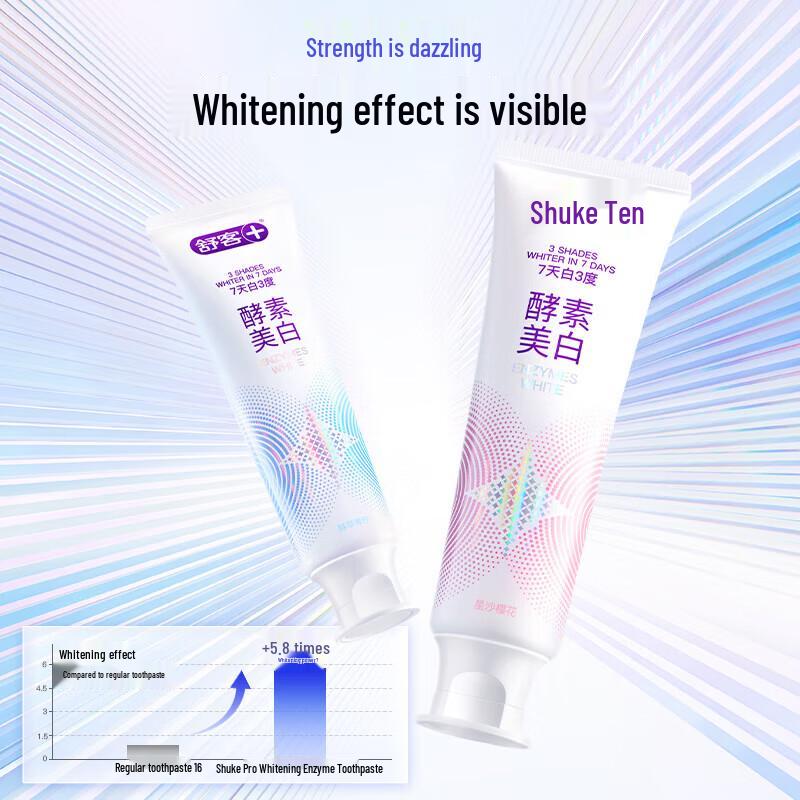 Saky Whitening Enzyme Toothpaste Twin Pack