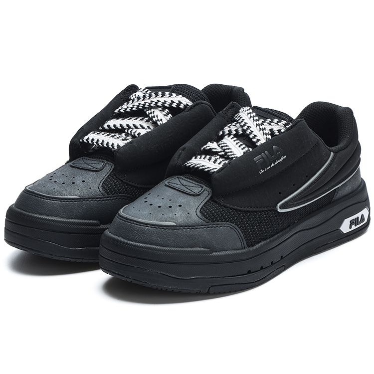 FILA Mix Dance Shoes Low Top Skate Shoes Women sneaker Deep-Black F12W314203FBK