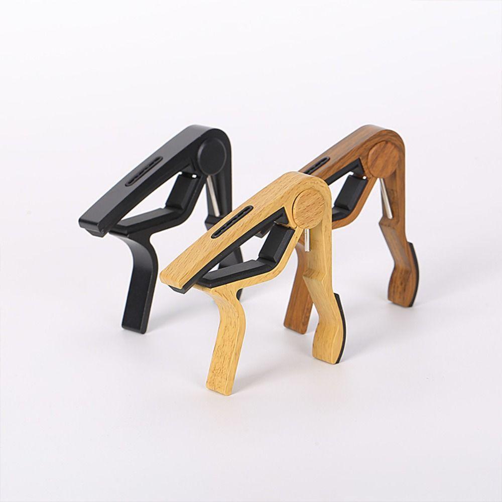 Aluminum Zinc Zinc Alloy Guitar Capo Rose Wood Grain Guitar Pick Holder Guitar Tuning Clamp  Electric Guitar