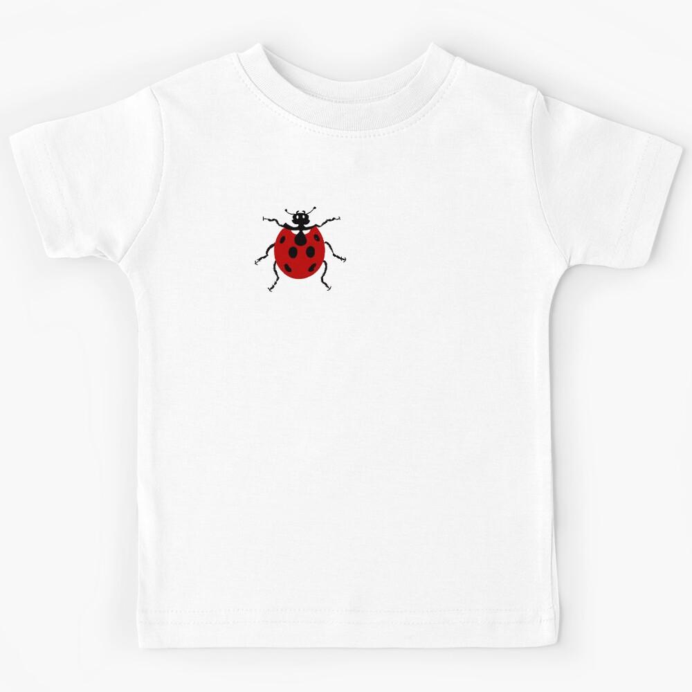 Simple Ladybug Pattern Design Kids T-Shirt 130