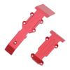 RC Car Skid Plate Front and Rear RC Car Aluminum Skid Plate for Traxxas 116 Revo Slash Red