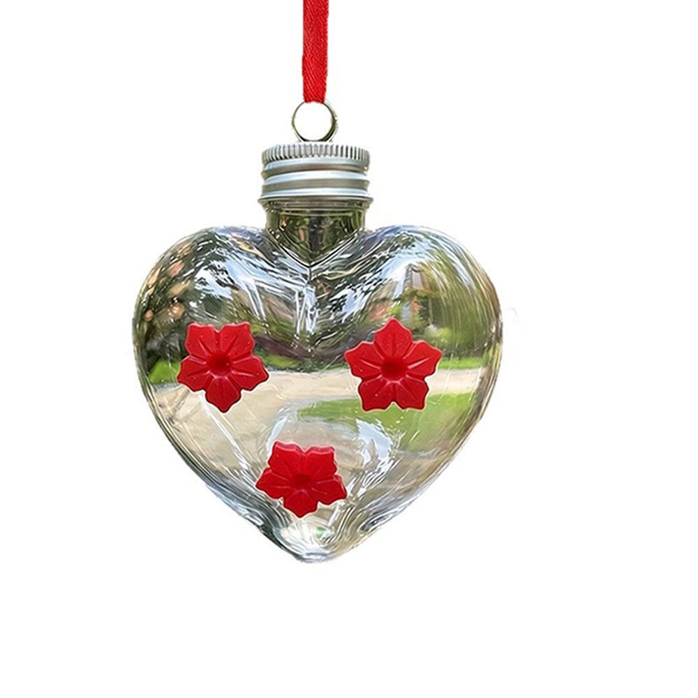 Three Hole Hummingbird Feeder Visible Birds Water Dispenser Outdoor Garden