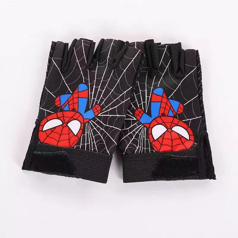 Kids' Non-Slip Breathable Half-Finger Cycling Gloves for Summer Outdoor Sports