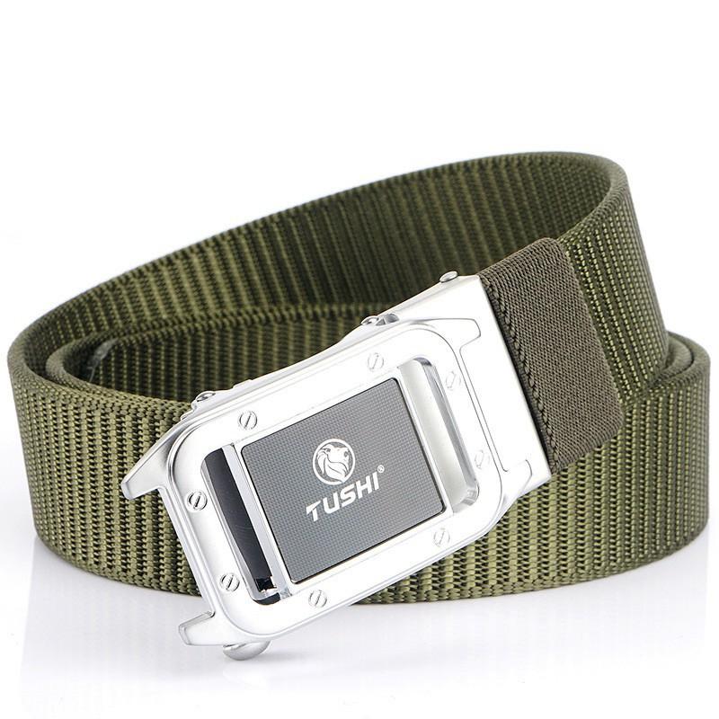 Fashionable All-matching Automatic Men's Belt Outdoor Quick-drying Nylon Casual Canvas