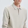 SEPTWOLVES Men's Jacquard Long-Sleeve Polo Shirt