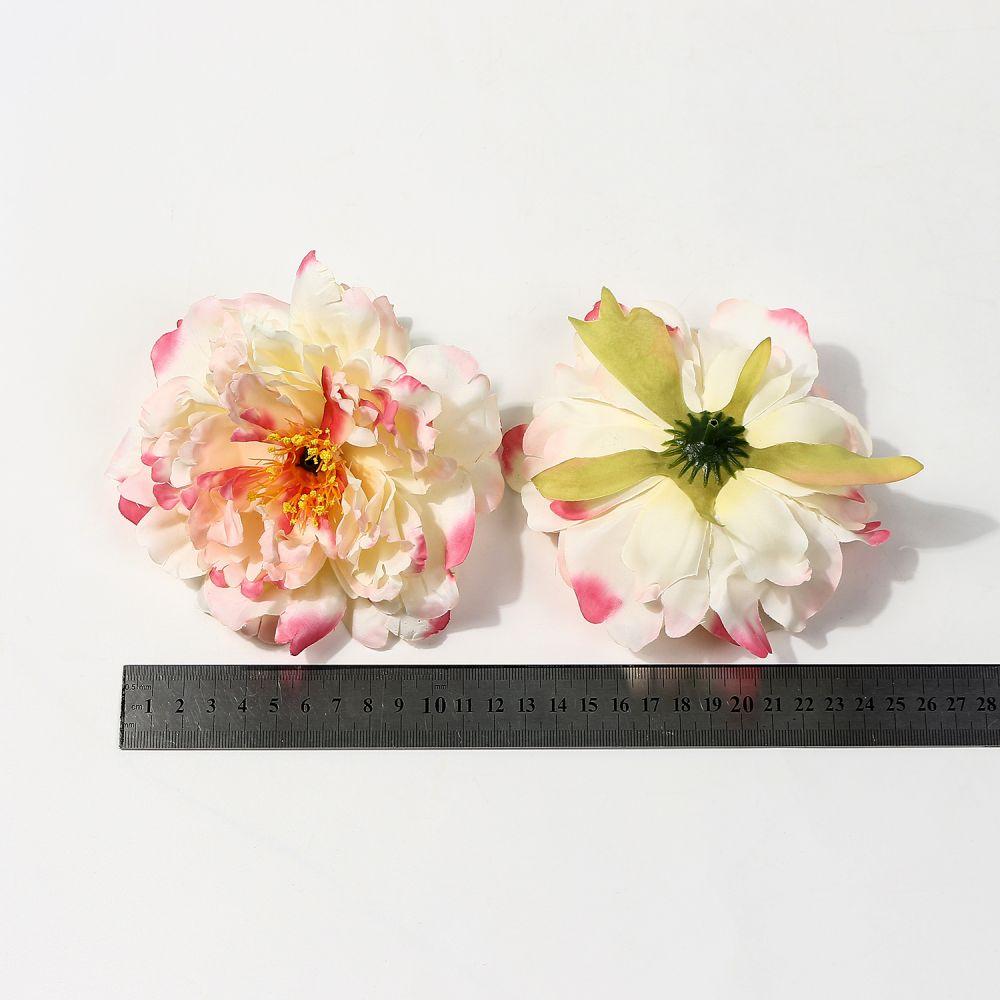 2/5Pcs 12cm Peony Artificial Silk Flowers Heads for DIY Wreath Gift Box Scrapbooking Wedding Home Party Decora Craft Fake Flower